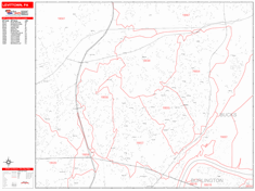 Levittown Zip Code Wall Map