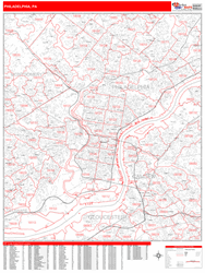 Philadelphia Wall Map