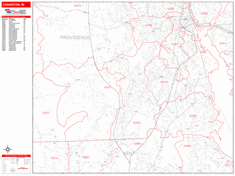 Cranston Zip Code Wall Map