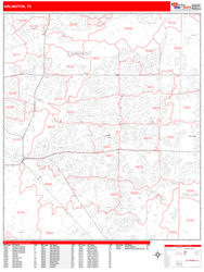 Arlington Wall Map