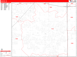 DeSoto Zip Code Wall Map