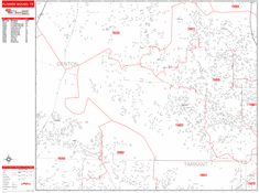 Flower Mound Wall Map