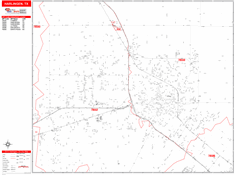 Harlingen Zip Code Wall Map