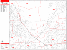 Lewisville Wall Map