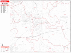 Longview Wall Map