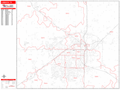 Lubbock Wall Map