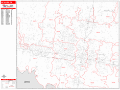 McAllen Wall Map