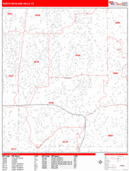 North Richland Hills Wall Map