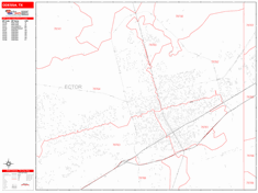 Odessa Zip Code Wall Map