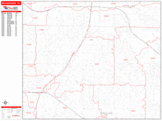 Richardson Zip Code Wall Map