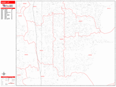 Sandy Zip Code Wall Map