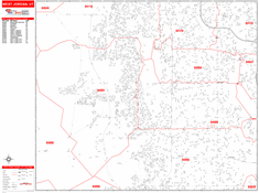 West Jordan Zip Code Wall Map