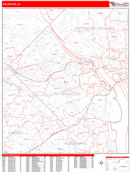 Arlington Wall Map