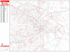 Richmond Zip Code Wall Map