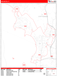 Burlington Wall Map