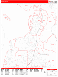 Everett Wall Map