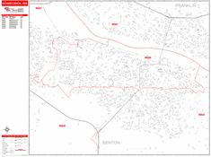 Kennewick Zip Code Wall Map