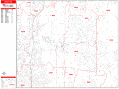 Kent Zip Code Wall Map