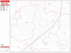 Lakewood Zip Code Wall Map