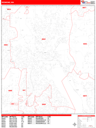 Redmond Wall Map