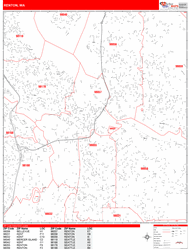 Renton Zip Code Wall Map