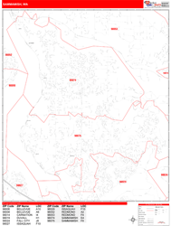 Sammamish Zip Code Wall Map