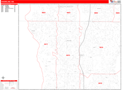 Shoreline Zip Code Wall Map