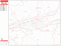 Huntington Wall Map