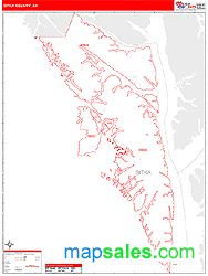 Sitka County, AK Zip Code Wall Map