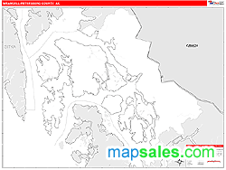 Wrangell-Petersburg County, AK Wall Map