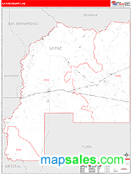 La Paz County, AZ Wall Map