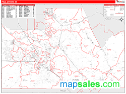 Pinal County, AZ Wall Map