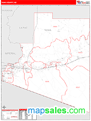 Yuma County, AZ Wall Map