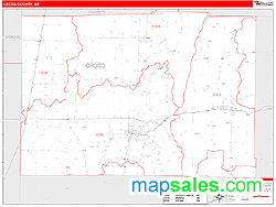 Cross County, AR Zip Code Wall Map