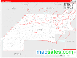 Perry County, AR Wall Map