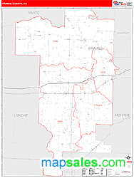 Prairie County, AR Zip Code Wall Map