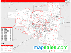 Pulaski County, AR Zip Code Wall Map