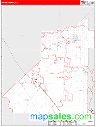 Kings County, CA Wall Map