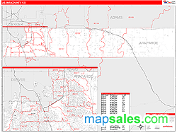 Arapahoe County, CO Wall Map