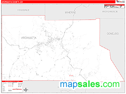 Archuleta County, CO Wall Map