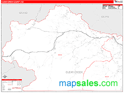 Clear Creek County, CO Zip Code Wall Map