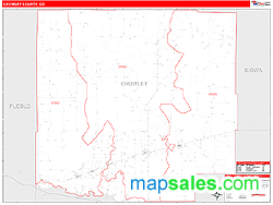 Crowley County, CO Wall Map