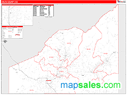 Delta County, CO Wall Map