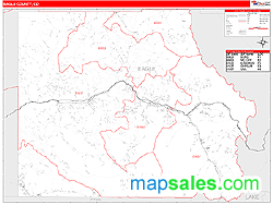 Eagle County, CO Wall Map