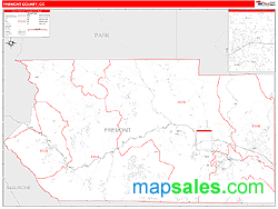 Fremont County, CO Zip Code Wall Map