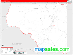 Gilpin County, CO Zip Code Wall Map