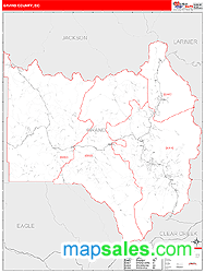 Grand County, CO Zip Code Wall Map