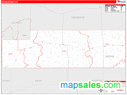 Kiowa County, CO Zip Code Wall Map