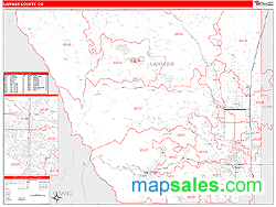 Larimer County, CO Zip Code Wall Map