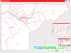 Mesa County, CO Zip Code Wall Map